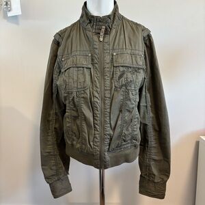Triple Five Soul Khaki Bomber Jacket